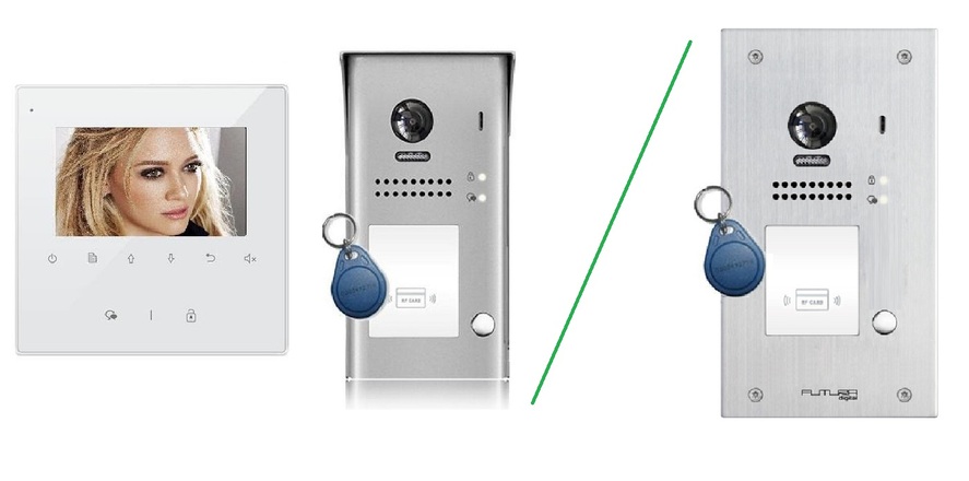 Színes videó kaputelefon szett 4,3 col. VDK43771/607/ID/S1. FUTURA